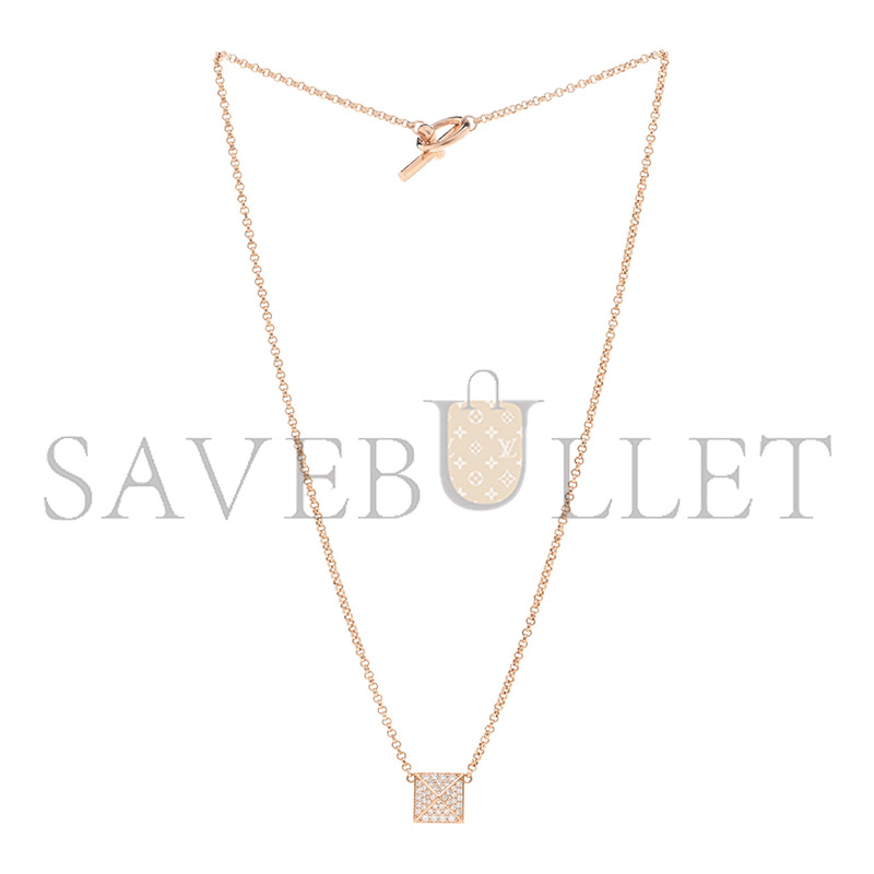 HERMÈS 18K ROSE GOLD DIAMOND GM CLOU D